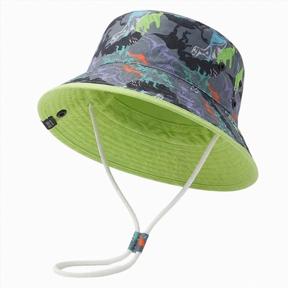 Kogui Toddler Girl Hat Girls Sun Hat for Kids UV Protection Summer Hat Beach Play Hats Wide Brim Neck Flap for Girls Hat 3T 8T (Green,3-8 Years)