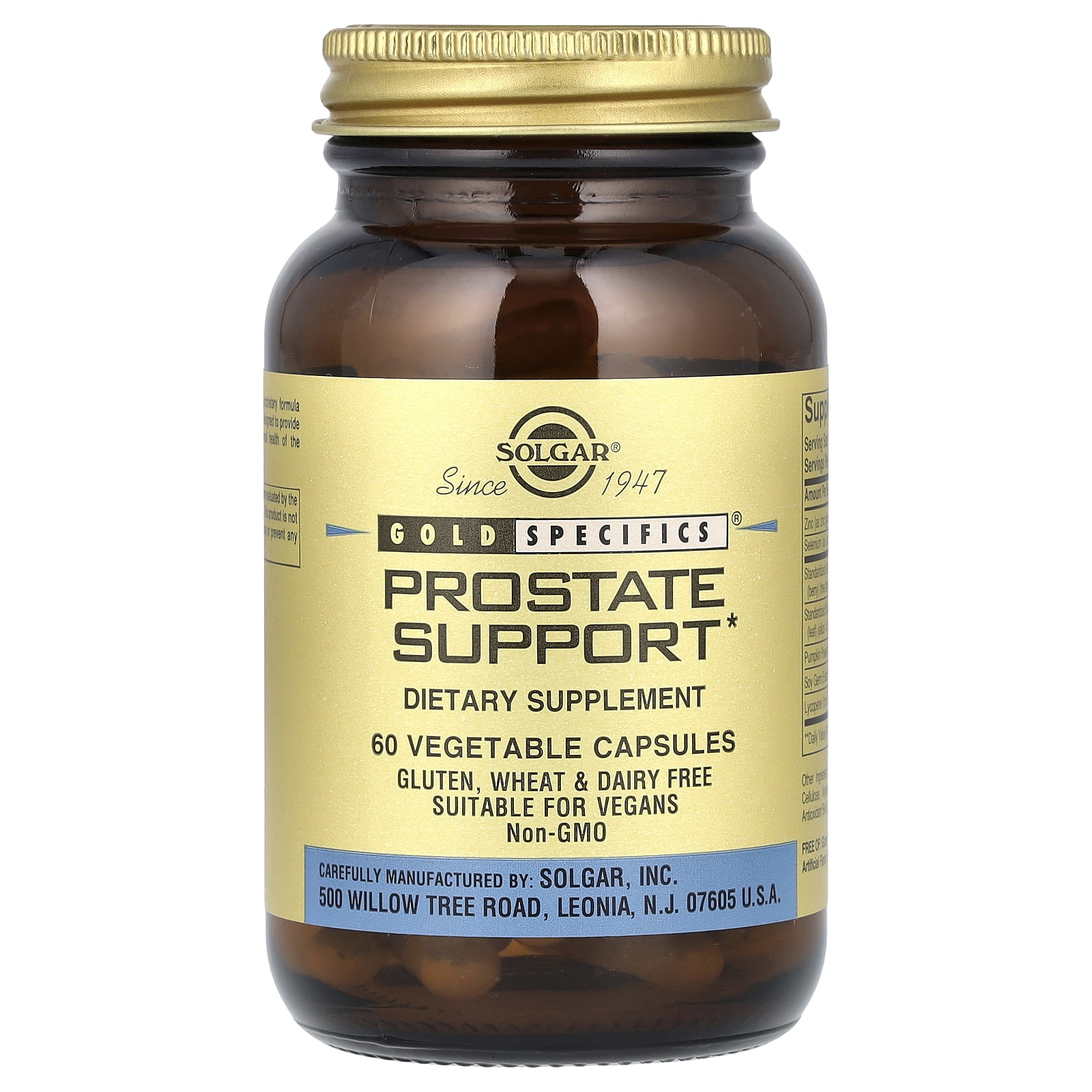 Solgar Prostate Support Vegetable Capsules - 60 Count