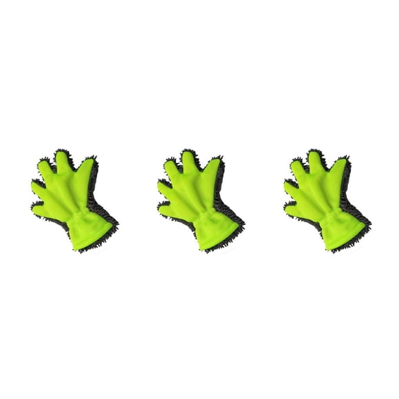 Riwesomey 5-Finger Car Wash Mitts Cleaning Glove Motorbike Chenille Fingers Brush Care Handheld Multifunctional Five Towels Detailing Type1 NO1