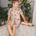 thumbnail image 4 of Balery Breakfast Conjunto de Pijama Infantil de Manga Corta con Estampado – Ropa de Dormir de Algodón Suave-3X-Large, 4 of 6
