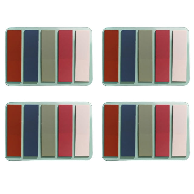 Colorful Sticky Flags 4pcs Sticky Index Tabs Sorting Paper Stationery Labels Fluorescent Index Sticker for Home Office School