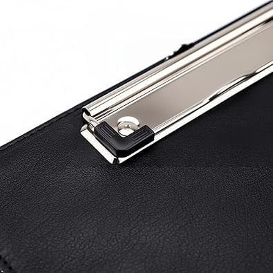 Expanding Portfolio Folder – Faux Leather Document Organizer with Accordion File Pocket, Professional Binder for Business, Interview, Office, School