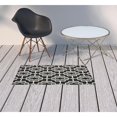 thumbnail image 6 of HomeRoots 2' X 4' Black and Gray Geometric Stain Resistant Indoor Outdoor Area Rug, 6 of 6