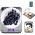 thumbnail image 1 of Báscula de cocina digital de acero inoxidable con pantalla LCD, 3 g-5 kg, pilas incluidas, 1 of 7