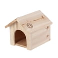 thumbnail image 4 of FUTUREORYY Jouets à Mâcher Écureuil Maison en Bois Triangle Pin Petite Maison Modèle 1 Paquet, 4 of 5