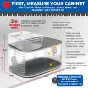 Mighty Susan Kitchen Organizer for Canned Goods, Lazy Susan Organizer for Cabinet/Pantry