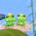 thumbnail image 4 of JZROCKER Cute Cartoon Tiny Frog Figures for Desk Car Decorations Art Sculpture, 4 of 12