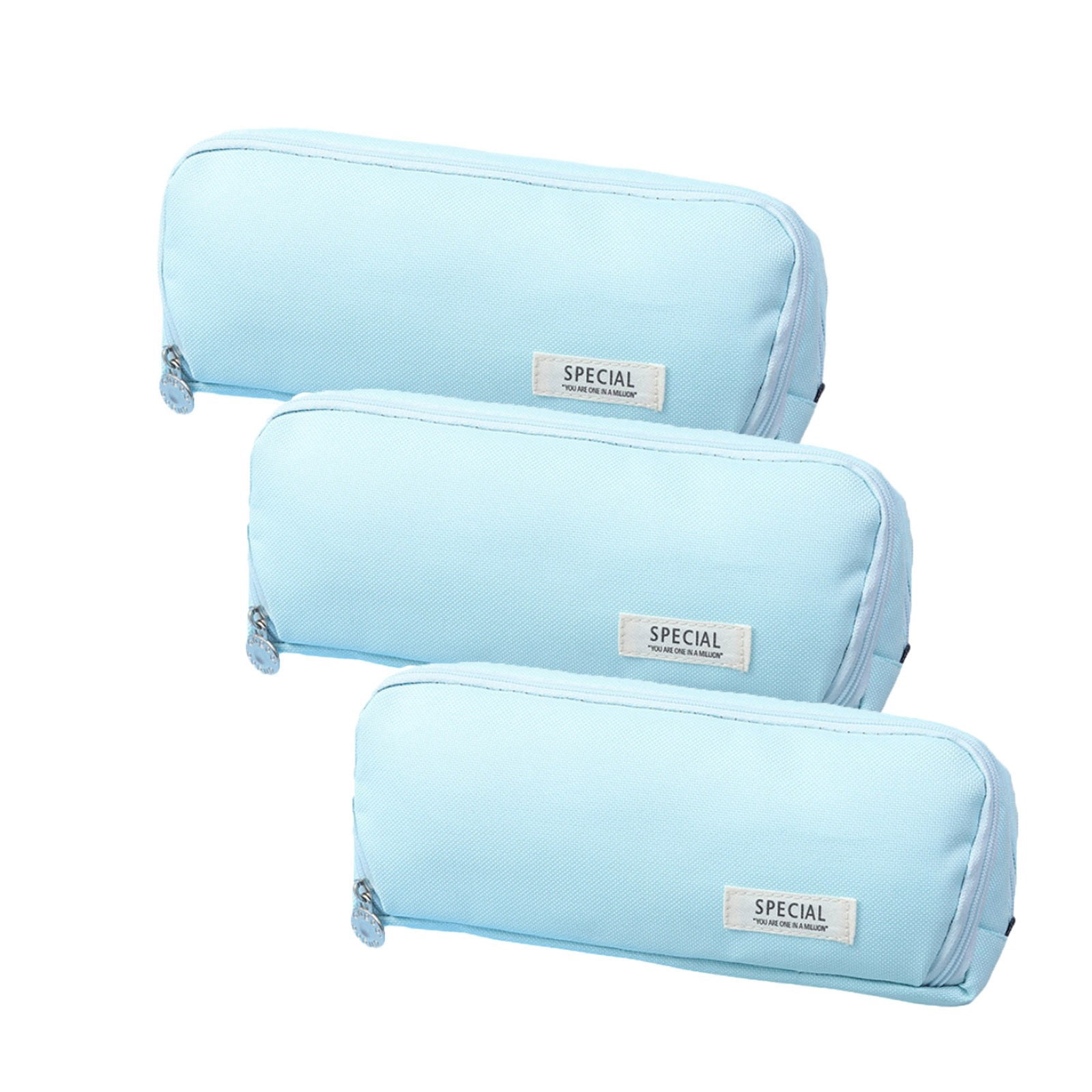 Fufafayo 7Pcs Japanese Korean Style Pencil Case, Multi-Layer Cloth Pen Organizer, Teen Stationery Storage Box For Study Office Travel, Double Layer Zipper Pouch For Pens Pencils Art Supplies