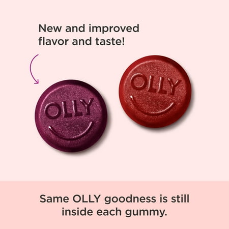 OLLY Mens Multivitamin Gummy, B Vitamin, Blackberry Flavor, 90 Ct