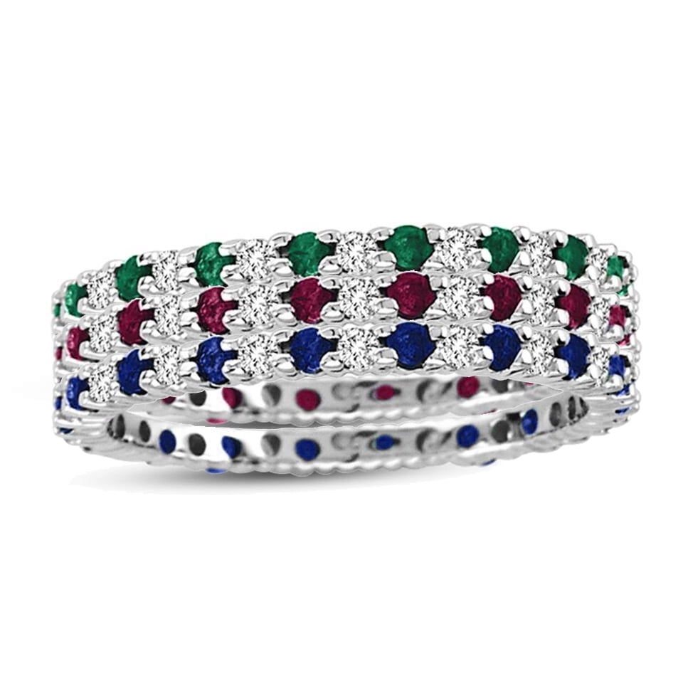 ruby sapphire and emerald ring