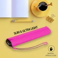 thumbnail image 3 of Knirps US.050 Ultra Light Pocket Size Manual Rain Umbrella in Neon Pink – 4oz Portable Travel Umbrellas with 35" Quick Dry Canopy, Windproof up to 62mph, Matching Quick Dry Protective Cover Included, 3 of 7