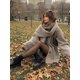 thumbnail image 5 of Nueva chaqueta elegante de mezcla de lana para mujer, abrigo elegante de gran tamaño con botones, abrigo de longitud media de otoño para mujer, 5 of 5