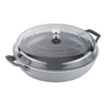 thumbnail image 1 of STAUB Braisers 3.5 L Cast Iron Round Heritage Braiser/Sauté Pan, Graphite-Grey, 1 of 6