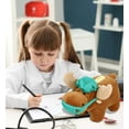 thumbnail image 7 of DolliBu Moose Doctor Plush Bank Toy - Super Soft Moose Doctor Stuffed Animal Dress Up with Cute Scrub Uniform and Cap Outfit - Fluffy Doctor Toy Plush Gift - 9 Inches, 7 of 7