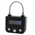 thumbnail image 3 of 2X Metal Timer Lock USB LCD Display Metal Electronic Rechargeable Timer Multi-Function Padlock Black,2 x Time lock,Black, 3 of 8