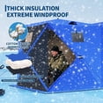 thumbnail image 5 of COZONY Pop Up Ice Fishing Shelter with LED Light, 141x70x77 in Insulated Windproof Hub Tent, 1–8 Persoin, 5 of 8