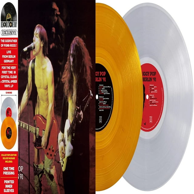 POP, IGGY RSD 2022 - LIVE IN BERLIN 1991 (AMBER AND CLEAR 2LP)