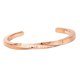 thumbnail image 4 of de material acero Inoxidable, Brazalete Nunca Te , Cuadrado Brazalete Abierto para Mujeres Hombres, s s Regalos - oro and rosa Fernando Pulsera espiral de acero de titanio, 4 of 7