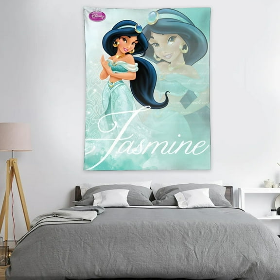 Jasmine Tapestry - Poster Decoration Wall Art Background Large Bedroom Hanging Birthday Party Decoration 30x40in