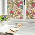 thumbnail image 4 of DKTIE 17.7"x78.7" Decorative Window Privacy Film with Floral Texture Pattern, Which Can Protect Against UV Rays, Static Electricity and Heat,Is Detachable and Suitable for Bedrooms and Balconies, 4 of 9