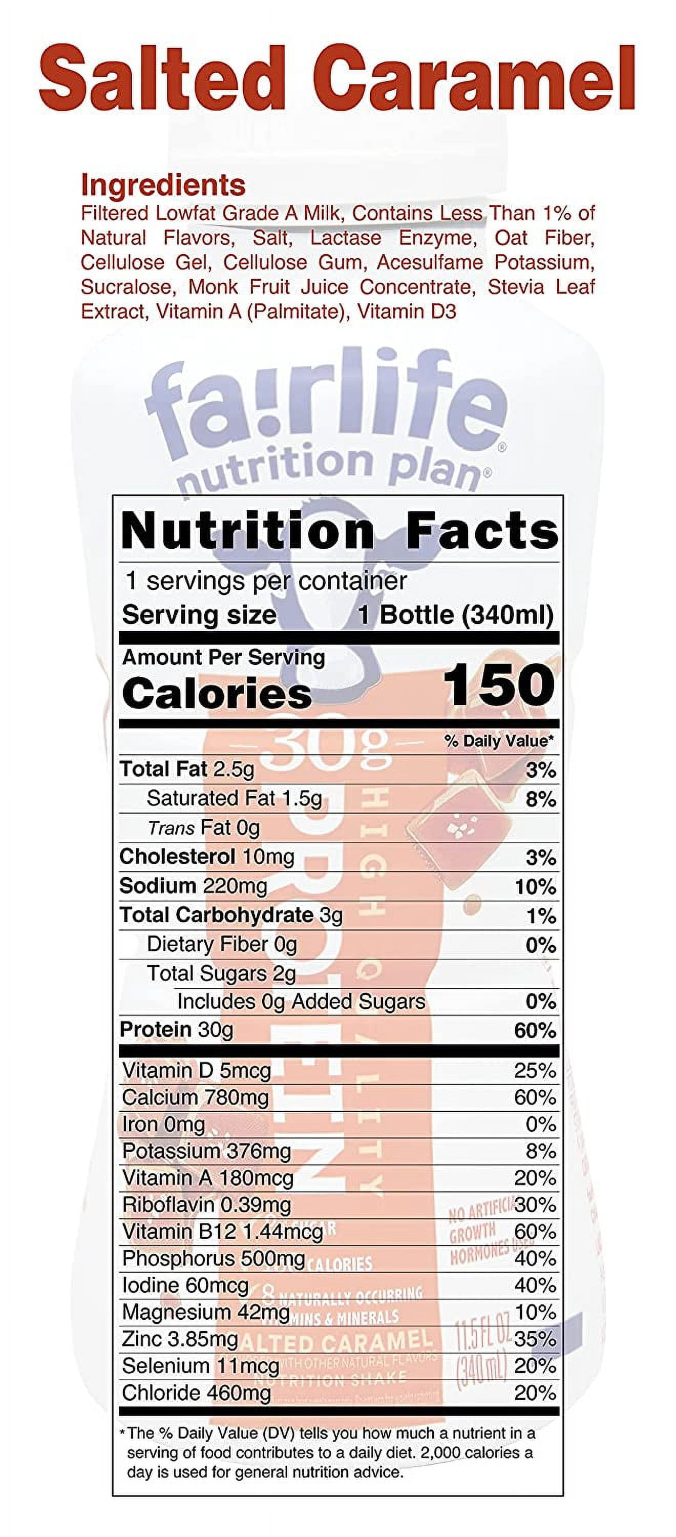 Fairlife Protein Shakes Variety Pack | Nutrition Plan | High Protein | Sampler | Chocolate, Vanilla, Strawberry, and Salted Caramel Shake Flavor Variety | 12 Pack - 11.5 oz Each Bottle |