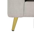 thumbnail image 5 of LAVANE 10 inch / 25cm Metal Furniture Legs, Set of 4 Mid Century Modern Iron Oblique Tapered Furniture Replacement Feet Gold for Home DIY Project Sofa Couch Cabinet Table Chair, 5 of 5