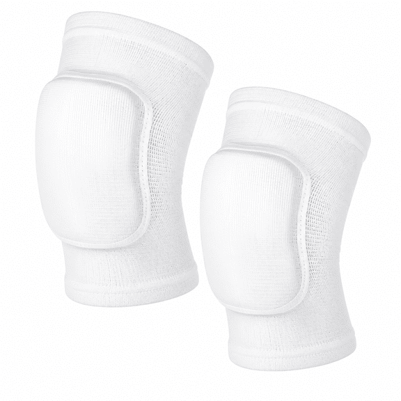 FLORNIX 1 Pair Arm Brace Pads Elbow Protector Strap Pair Support Fitness Elbow Pads Volleyball for Kids, Men and Women (White)