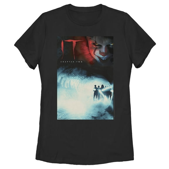 Women's IT Chapter Two Chapter Two Theatrical Poster Graphic Tee Black Large