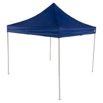 Impact Canopy 10x10 Instant Pop Up Canopy Tent, Straight Leg, Weight Bags, Roller Bag, Royal Blue