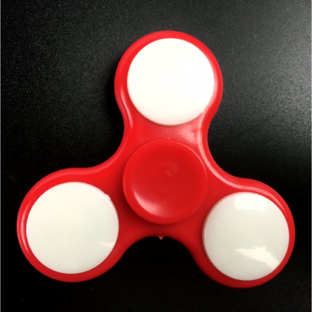 Fingertip Toy Hand Tri Spinner Fridget Spinners for Anit Sress Anxiety RED 