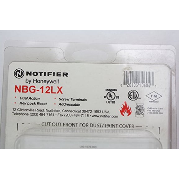 Notifier Nbg-12Lx Fire Alarm Addressable Pull Station Key Lock