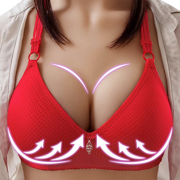 Sujetador De Mujer Cómodo Gran Tamaño Ropa Interior Inalámbrica Push Up Lencería Anti-sag Gao Jiahui unisex
