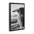 thumbnail image 2 of Stupell Industries Farmhouse Baby Cattle in Monochrome Black Floating Frame Canvas Art, 17 x 25, by Dakota Diener, 2 of 8