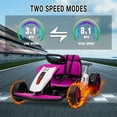 thumbnail image 6 of Electric Go Karts for Kids,24V Electric Go Kart with 2 * 150W Powerful Motors,8mph Max Speed,Max Load 110lbs,W/Button Start,Lights,Safety Belt, Age 6-12, 6 of 9
