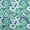 Sky Blue, variant on oneOone Polyester Lycra White Fabric Florals Craft Projects Decor Fabric Printed By The Yard 56 Inch Wide