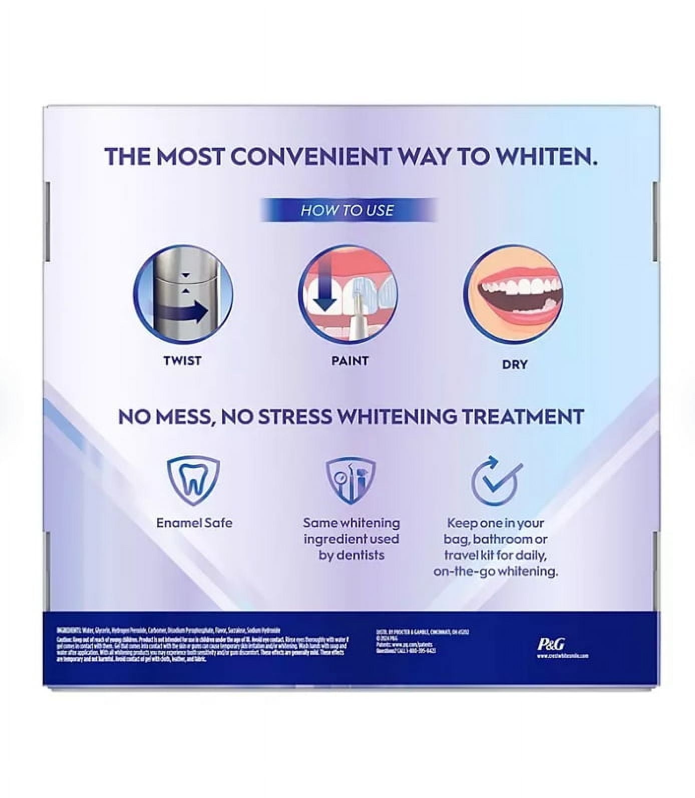 Crest 3DWhite Enamel Safe Teeth Whitening Pens, 0.13 fl. oz., 3 pk.
