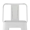 thumbnail image 5 of Simpli Home Rayne 30" Metal Bar Stool in Distressed White (Set of 2), 5 of 11