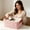 Pink#1791, variant on Rwvbm Corduroy Storage Basket with Leather Handles, Soft Fabric Organizer Bins for Home Nursery Toys Clothes, Foldable Rectangular Cubes
