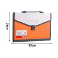 thumbnail image 2 of 13 Pockets Document Organizer Expanding File Folder , Letter A4 Paper Document Accordion Folder, 2 of 5