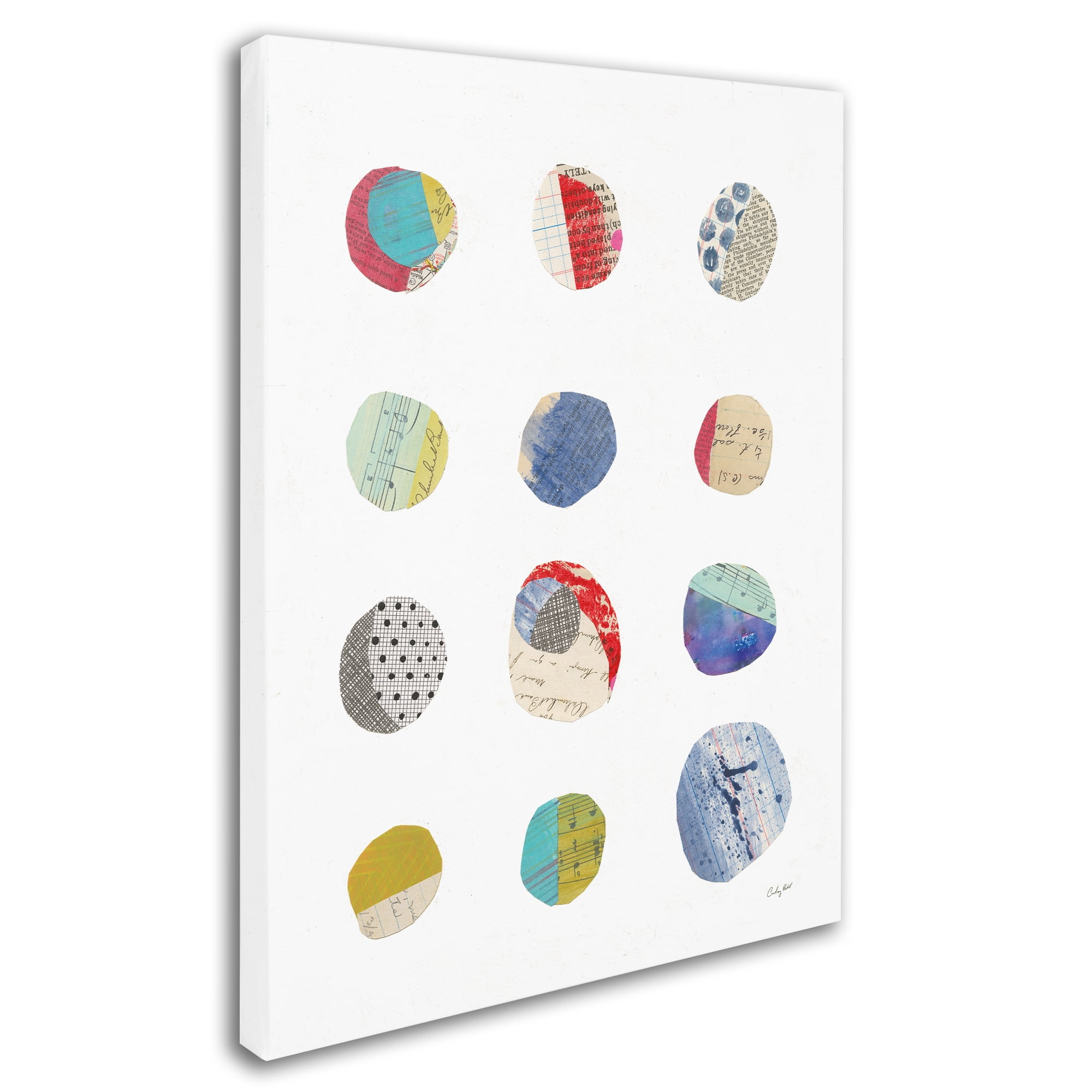 Geometric Collage I Canvas Artwork 20 x 24 Global Gallery Courtney Prahl