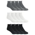 thumbnail image 2 of Athletic Works Men's Lightweight Low Cut Socks, 12-Pack, Moisture-Wicking, Lightweight Fabric, Fits Shoe Sizes 6-12, 2 of 4