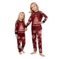 thumbnail image 7 of Christmas Pajamas Family Set - 2 piece Red Merry Christmas Tree Print Long Sleeve Top Pants Set , Christmas Pajamas Matching Sets for Family Xmas Eve for 8 Years Pjs, 7 of 7