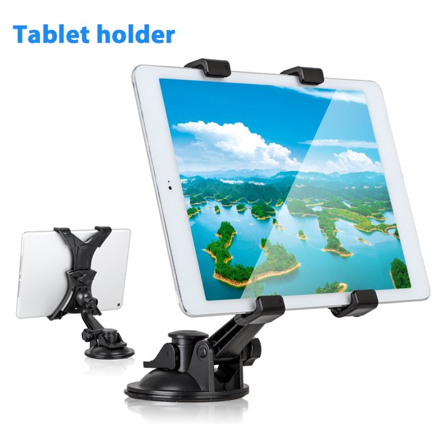 Car Tablet Holder Mount, 360 Rotating Tablet Dash Mount Holder for Car