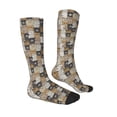 thumbnail image 3 of Fotbe Cartoon Bear print Women's Men's Novelty Crew Socks Cotton Socks Knee High Socks for Walking,Running,Nurses,Pregnancy, 3 of 8
