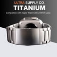 thumbnail image 5 of 49mm Titanium Band for Apple Watch Ultra 2 & 1 - Upgraded Folding Buckle, Durable Link, iWatch Strap, DLC Coating, Waterproof, One Size Fits All Bracelet in Titanium by Ultra Supply Co., 5 of 6