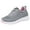 Grey, variant on XIMIN Women's Mesh Sneakers Slip On Walking Low Tops Shoes Running Shoes Lightweight Gym Trainers Shoes Non Slip Workout Shoes Round Toe Lace Up Casual Tennis Shoes
