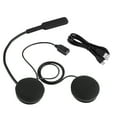 thumbnail image 2 of Auriculares para casco de motocicleta ANGGREK manos Libres micrófono altavoces Con cable USB negro, 2 of 7