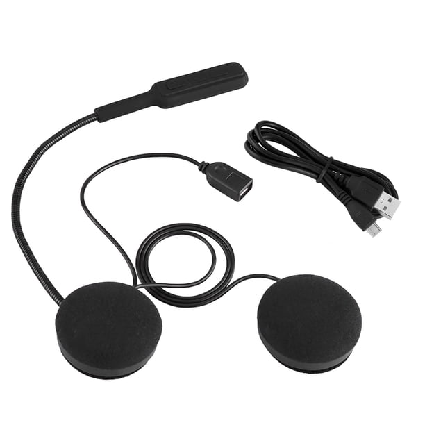 Auriculares Bluetooth para casco de motocicleta, manos libres, llamadas, micrófono