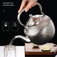 thumbnail image 2 of Tetera de acero inoxidable con filtro para té Kung Fu y mango antiescaldaduras. 2.0L Plata, 2 of 9