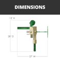 thumbnail image 3 of Gorilla Playsets Juego de Columpios de Madera de Caucho Suave, Cedro de Madera, 27' x 27,50' x 13', 3 of 5